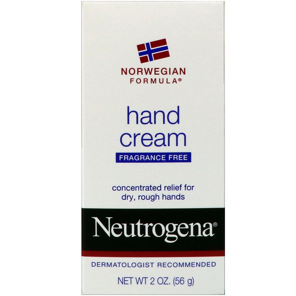 Neutrogena, Hand Cream, Fragrance Free, 2 oz (56 g) - The Supplement Shop