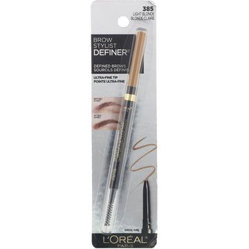 L'Oreal, Brow Stylist Definer, Ultra Fine Tip, 385 Light Blonde, 0.003 oz (0.09 g)