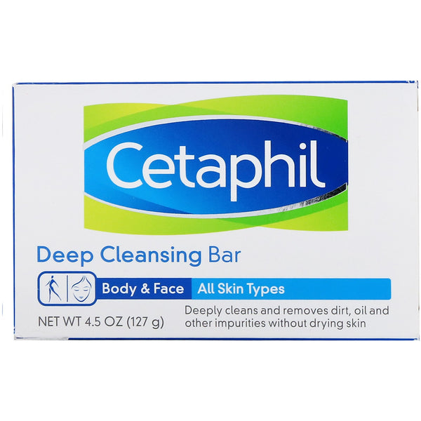 Cetaphil, Deep Cleansing Bar, 4.5 oz (127 g) - The Supplement Shop