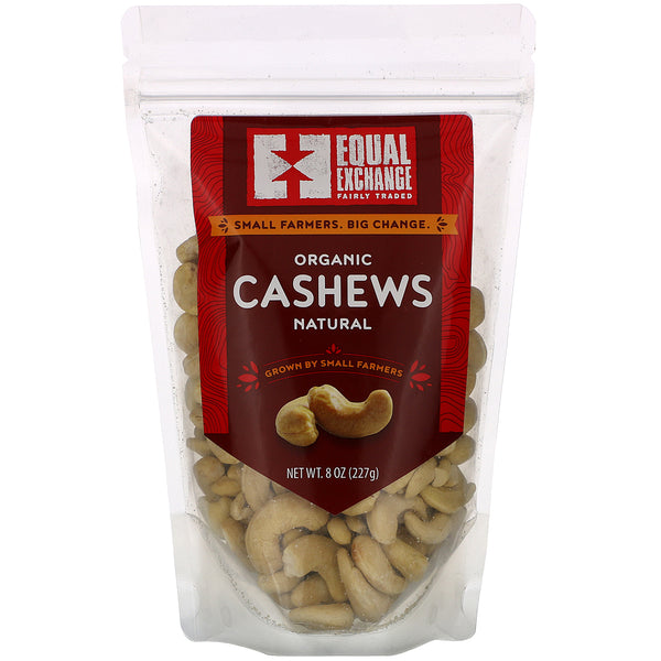 Equal Exchange, Organic Natural Cashews, 8 oz (227 g) - The Supplement Shop