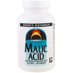Source Naturals, Malic Acid , 833 mg , 120 Tablets - The Supplement Shop