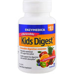 Enzymedica, Kids Digest, Chewable Digestive Enzymes, Fruit Punch, 60 Chewable Tablets