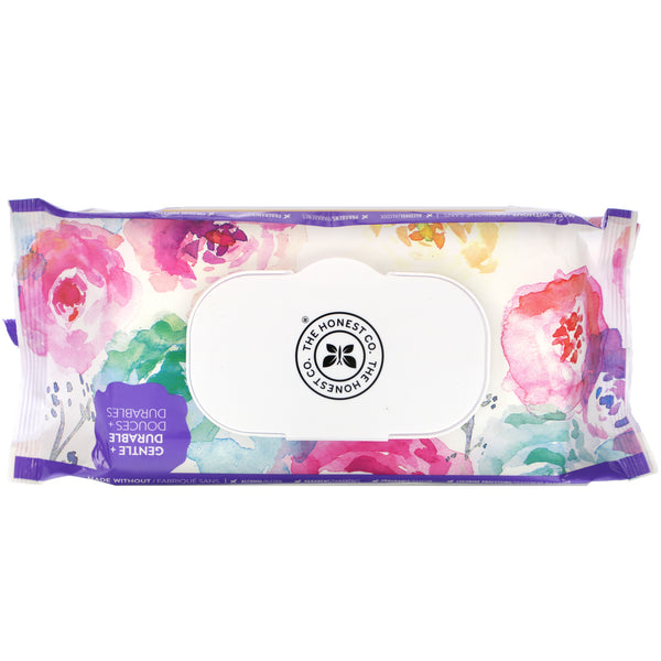 The Honest Company, Plant-Based Wipes, Rose Blossom, 72 Wipes - The Supplement Shop