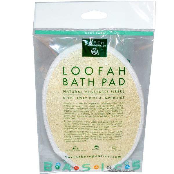 Earth Therapeutics, Loofah Bath Pad, 1 Pad - The Supplement Shop