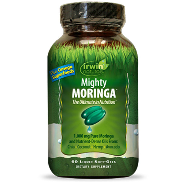 Irwin Naturals, Mighty Moringa, 60 Liquid Soft-Gels - The Supplement Shop