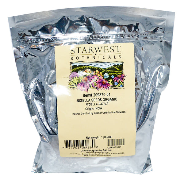 Starwest Botanicals, Organic Nigella Seeds, 1 lb - The Supplement Shop