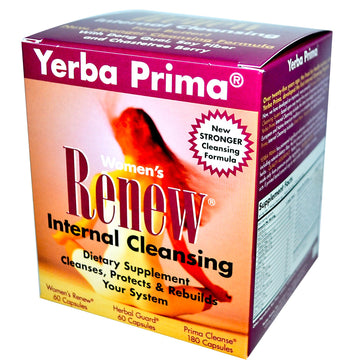 Yerba Prima, Women's Renew Internal Cleansing, 3 Part Program