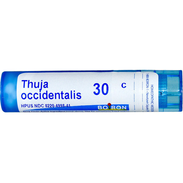 Boiron, Single Remedies, Thuja Occidentalis, 30C, Approx 80 Pellets - The Supplement Shop
