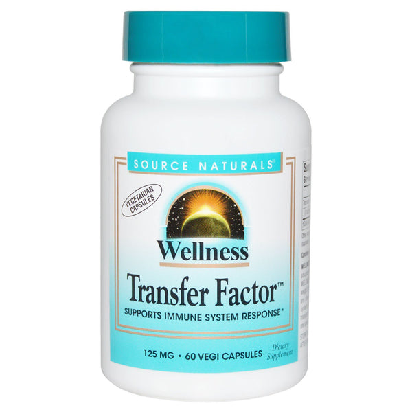 Source Naturals, Wellness Transfer Factor, 125 mg, 60 Vegi Capsules - The Supplement Shop