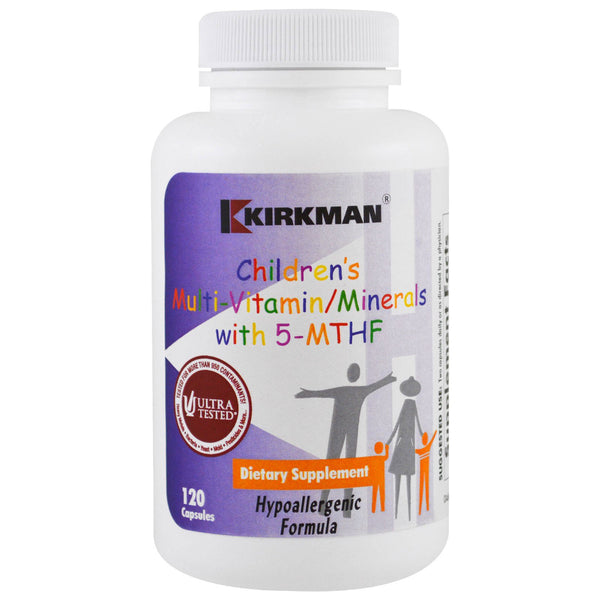 Kirkman Labs, Children's Multi Vitamin/Minerals with 5-MTHF, 120 Capsules - The Supplement Shop