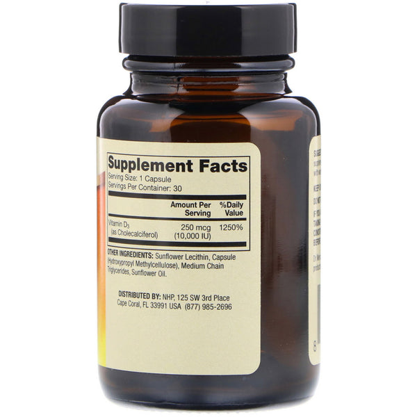 Dr. Mercola, Liposomal Vitamin D3, 10,000 IU, 30 Capsules - The Supplement Shop