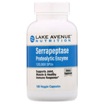 Lake Avenue Nutrition, Serrapeptase, Proteolytic Enzyme, 120,000 SPUs, 180 Veggie Capsules - The Supplement Shop