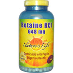 Nature's Life, Betaine HCL, 648 mg, 250 Capsules - The Supplement Shop