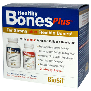 BioSil by Natural Factors, Healthy Bones Plus, Two-Part Program