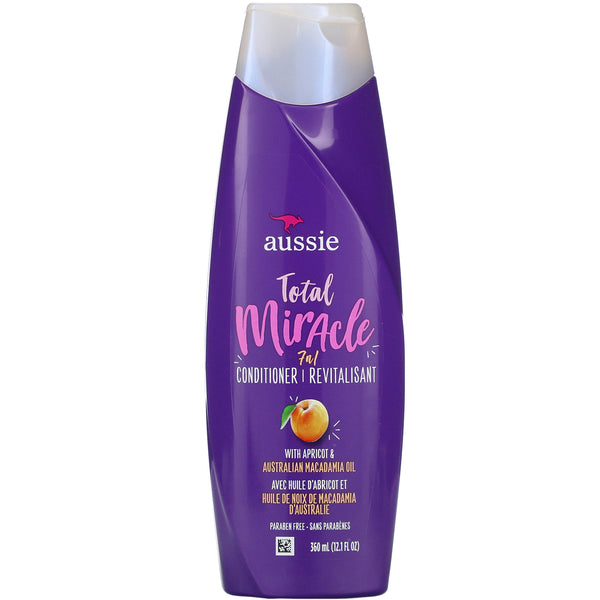 Aussie, Total Miracle 7N1 Conditioner, with Apricot & Australian Macadamia Oil, 12.1 fl oz (360 ml) - The Supplement Shop