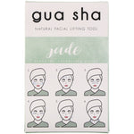 Honey Belle, Jade Gua Sha, Natural Facial Lifting Tool, Jade, 1 Tool - The Supplement Shop