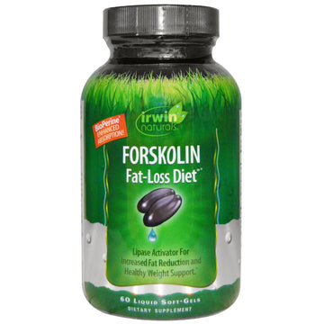 Irwin Naturals, Forskolin, Fat-Loss Diet, 60 Liquid Soft-Gels