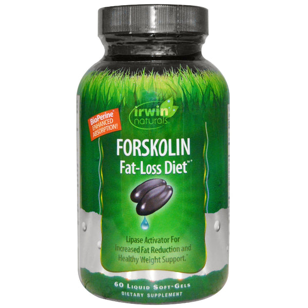 Irwin Naturals, Forskolin, Fat-Loss Diet, 60 Liquid Soft-Gels - The Supplement Shop