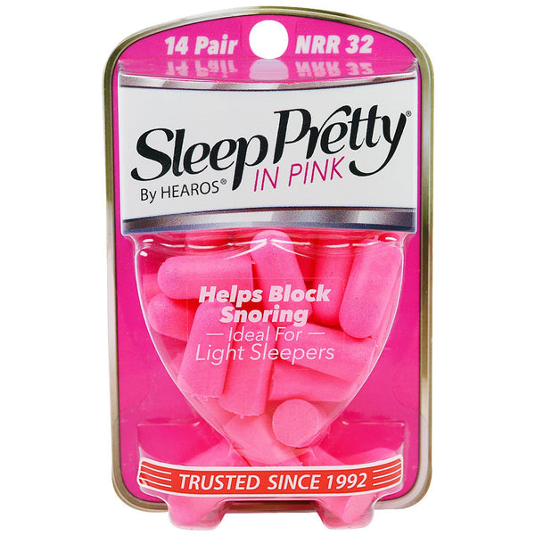 Hearos, Ear Plugs, Sleep Pretty in Pink, 14 Pair - The Supplement Shop
