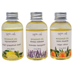 Smith & Vandiver, Spa...ah, Massage Oils Sampler, 3 Piece Set, 2 fl oz (60 ml) Each - The Supplement Shop