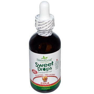 Wisdom Natural, SweetLeaf Liquid Stevia, Sweet Drops Sweetener, Cola, 2 fl oz (60 ml)