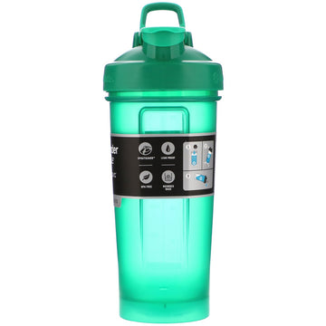 Leak-Proof Shaker, BPA-FREE Bottle with Vortex Mixer, 25 oz (700 ml)