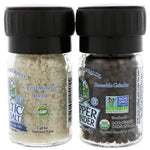 Celtic Sea Salt, Mini Mixed Grinder Set, Light Grey Celtic Salt & Pepper Grinder, 2.9 oz (82 g) - The Supplement Shop