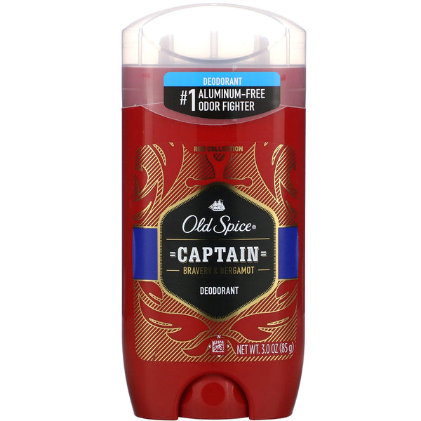 Old Spice, Deodorant, Captain, Bravery & Bergamot, 3 oz (85 g) - The Supplement Shop
