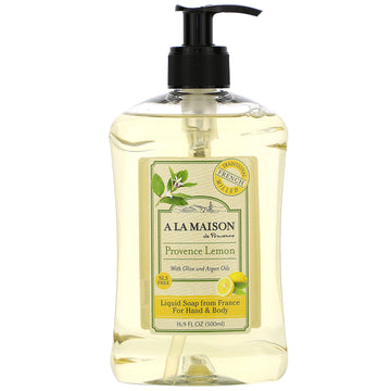 A La Maison de Provence, Liquid Soap For Hands & Body, Provence Lemon, 16.9 fl oz (500 ml)