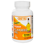 Deva, Vegan, Flaxseed Oil, Omega-3, 90 Vegan Caps - The Supplement Shop