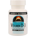 Source Naturals, Vitamin D-3, 10,000 IU, 120 Softgels - The Supplement Shop