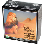 Light Mountain, Organic Hair Color & Conditioner, Dark Brown, 4 oz (113 g) - The Supplement Shop