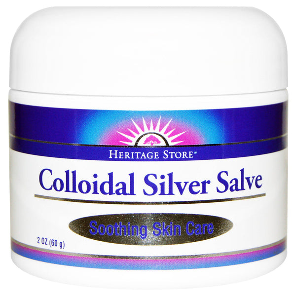 Heritage Store, Colloidal Silver Salve, 2 oz (60 g) - The Supplement Shop