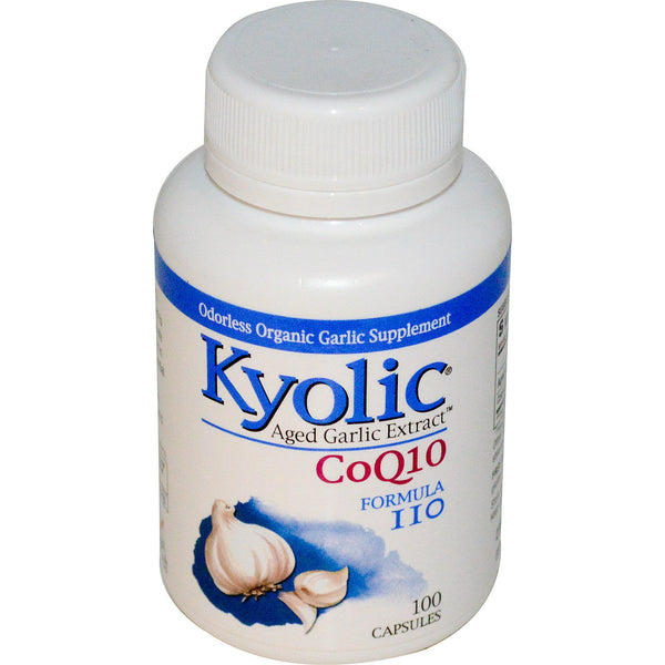 Kyolic, Aged Garlic Extract CoQ10, Formula 110, 100 Capsules - The Supplement Shop