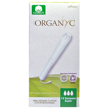 Organyc, Organic Tampons, 14 Super Absorbency Tampons