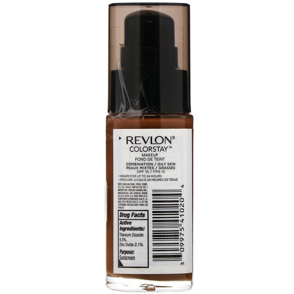Revlon, Colorstay, Makeup, Combination/Oily, 450 Mocha, 1 fl oz (30 ml) - The Supplement Shop