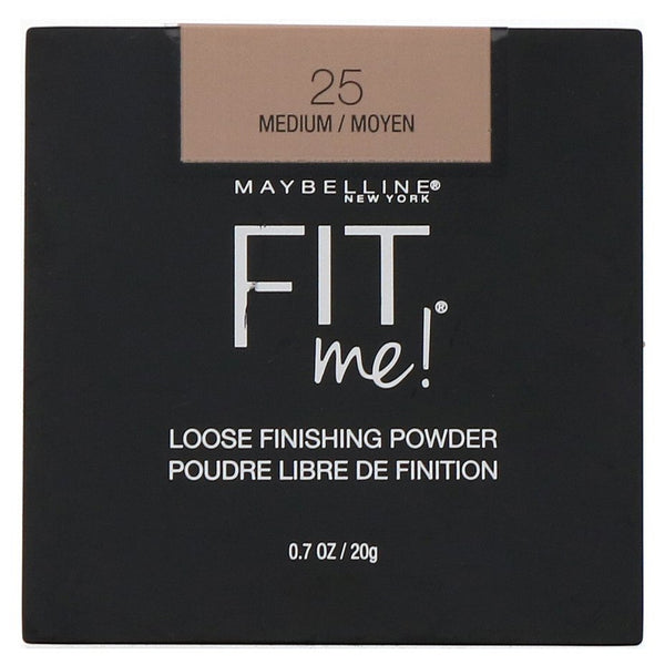 Maybelline, Fit Me, Loose Finishing Powder, 25 Medium, 0.7 oz (20 g) - The Supplement Shop