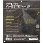 Sports Research, Sweet Sweat Waist Trimmer, Small, Black & Yellow, 1 Belt - The Supplement Shop