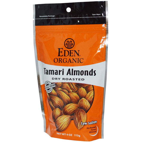 Eden Foods, Organic Tamari Almonds, Dry Roasted, 4 oz (113 g) - The Supplement Shop
