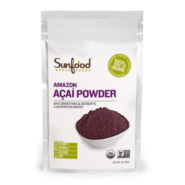 Sunfood, Amazon Acai Powder, 4 oz (113 g) - The Supplement Shop