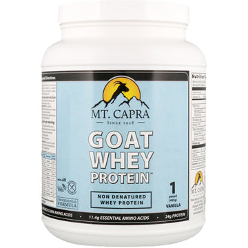 Mt. Capra, Goat Whey Protein, Vanilla, 1 Pound (453 g)
