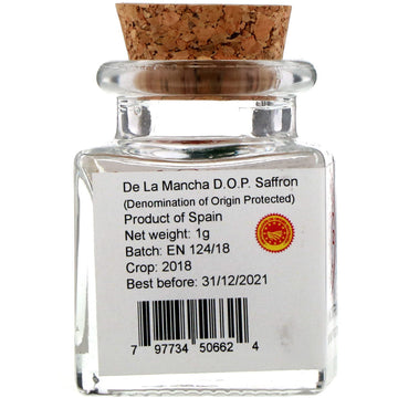 Pure Indian Foods, Organic Saffron, 1 g