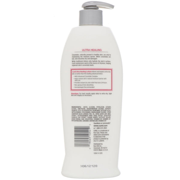 Curel, Ultra Healing, Intensive Lotion for Extra-Dry, Tight Skin, 13 fl oz (384 ml) - The Supplement Shop