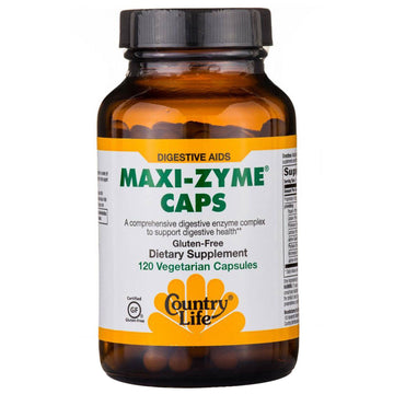 Country Life, Maxi-Zyme Caps, 120 Vegetarian Capsules