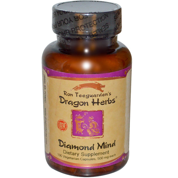 Dragon Herbs, Diamond Mind, 500 mg, 100 Vegetarian Capsules - The Supplement Shop