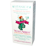 Vitanica, Yeast Arrest, Vaginal Support, 14 Vaginal Suppositories - The Supplement Shop