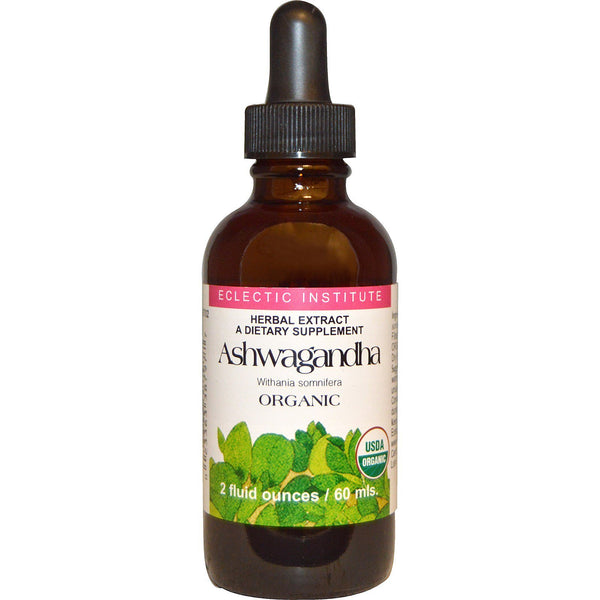 Eclectic Institute, Organic Ashwagandha, 2 fl oz (60 ml) - The Supplement Shop