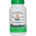 Christopher's Original Formulas, Slumber, 440 mg, 100 Vegetarian Caps - The Supplement Shop