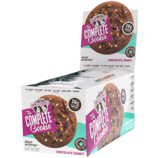 Lenny & Larry's, The Complete Cookie, Chocolate Donut, 12 Cookies, 4 oz (113 g) Each - The Supplement Shop