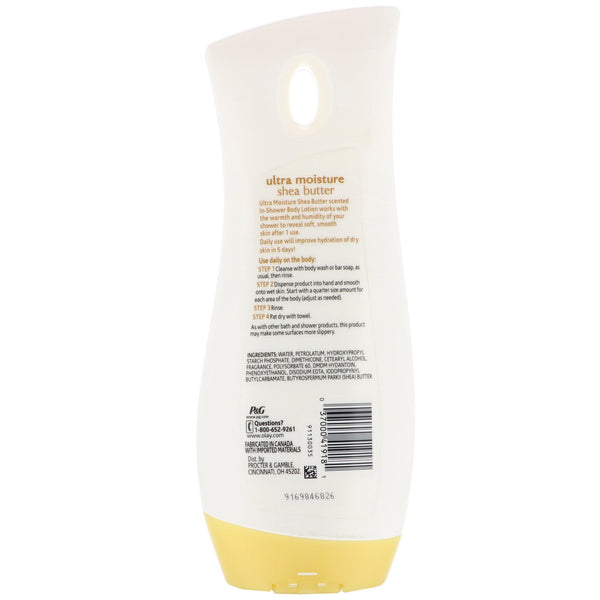 Olay, In-Shower Body Lotion, Ultra Moisture Shea Butter, 15.2 fl oz (450 ml) - The Supplement Shop